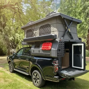 Pop Up Truck Camper Truck Bed Camper Shell Metal 4 Person Travel Trailer