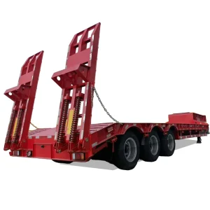 Popular Extendable Customizable Hydraulic Lowbed Trailer Lowboy Gooseneck Semi Truck Trailer