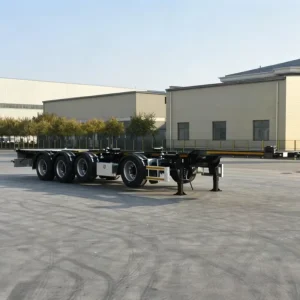 Port Container Transportation Vehicle 12R22.5 Skeleton Trailer Directly Sold by the Manufacturer 3 Axle Heavy-duty Trailer