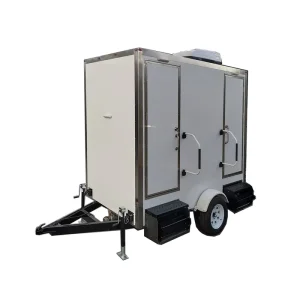 Portable Bathroom Unit Shower and Toilet Trailer Mounted 3 Stall Sandwich Panel Outdoor