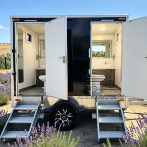 Portable Restroom Trailer Customized Mobile Bathroom Trailer Portable Toilet Trailer with Shower