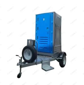 Portable Steel Outdoor Bathroom Trailer with Foldable Toilet Shower Room Modern Design Big Tanks for Moving Cars