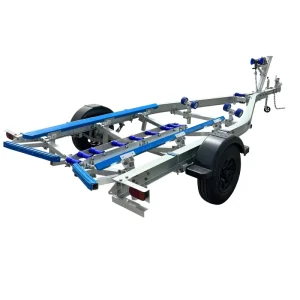 Premium 5.9m Length Aluminum Boat & Watercraft Trailer with Poly Bunks & Single Axle Trailers with VIN DOT CE