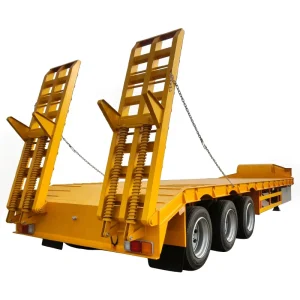 Price High Quality Customized Lowboy Semi Trailer Lowbed trailer