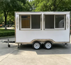 Professional Design Rust Resistant Insulated Mobile Food Beverage Candy Beer Trailer Flexible Customization Outdoor Use