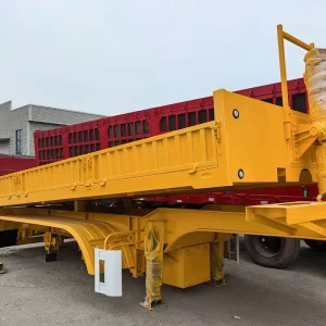 Professional Grade Full Trailer With Double Line Brake System and 28 Ton Landing Gear for Heavy Cargo Semi Trailer