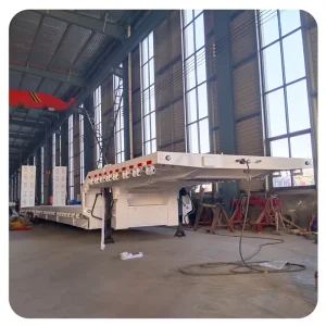 Professional Manufactur Heavy Lowbed Container and Bulk Cargo Truck Semi Trailer for Sale
