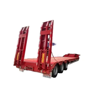 Professional Manufacturer’s Heavy Duty Steel Lowbed Semi Trailer with 3 4 Axles Over 30000kg Payload Customizable Size
