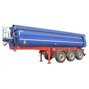 RHINOX 3 Axles Steel Dumper Semi Trailer 400T Tipper Transport Sand Stone Rear End Tipping Dump European Standard