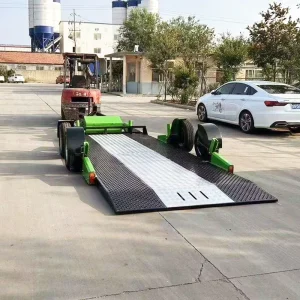 Race Car Drop Deck Trailer Lowering Car Trailer for Sports Car Steel Drop Deck Car Trailer