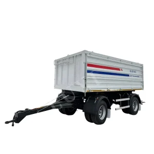 Rear Dump Truck Full Drawbar Box Cargo Trailer Dolly Tipper Agricultural Semi-Trailer 2 Axle 50TON Max Payload