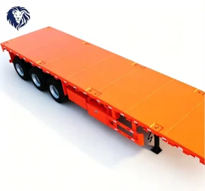 Reinforced Q345B Steel Tri Axle Flatbed Semi Trailer for Heavy Equipment Transport and Long Distance Cross Border Logistics