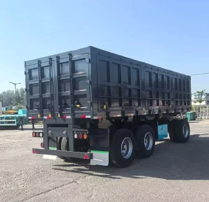 Reinforced Steel Dump Semi Trailer with Powerful Hydraulic System for Heavy Cargo Hauling