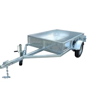 Removable Single Wheel Utility Car Trailers Prices New Tandem Axle Box Trailer Cage Fully Welded Galvanised