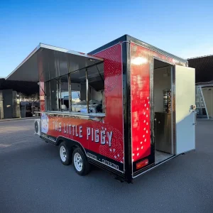 Restaurant Fast Food Truck with Full Equipment Kitchen Coffee BBQ Food Kiosk Mobile Street Food Trailer