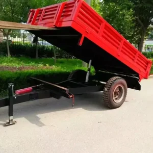 Rimorchio Agricolo 2000 kg 8*5 ft Steel Construction Electric Brake Farm Trailer Tractor Agricultural Silage Trailer