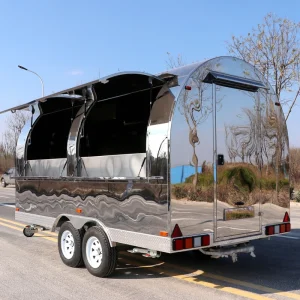 Round Catering Food Trailer Commercial Mobile Food Truck Factory Direct Manufacturer for Coffee Pizza Burger Trailer