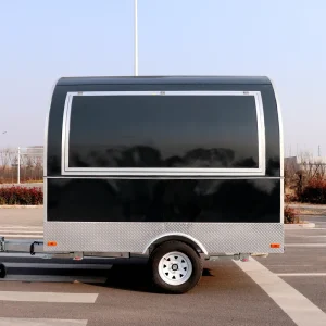 Round Food Truck Trailer Mobile Catering Trailer OEM Custom Factory Direct for Coffee Shop Pizza Burger Street Food