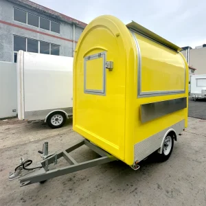 Round Mobile Food Trailer Commercial Catering Truck Factory Manufacturer OEM for Coffee Tea Pizza Burger Food Business