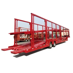 Russia 8 Cars Carrier Semi Trailer Car Transporter Car Towing Trailer