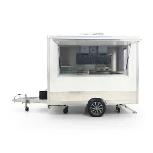 SL-6Z White Mobile Food Trailer Refrigerated Ice Cream & Popcorn Fast Food Truck for Europe for Winery Retail Use