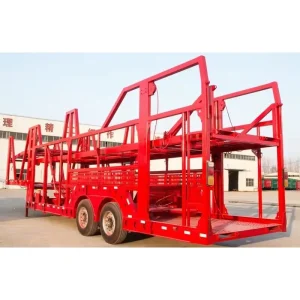 Semi Trailer Car Carrier Truck Trailer Steel Carrying Trailer for Sale in Dubai
