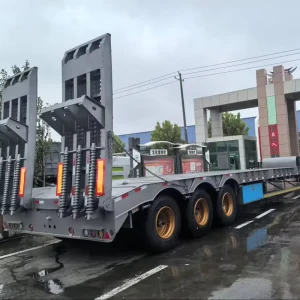 Semi Trailer Lowbed Trailer 3Axle 4Axle High Payload