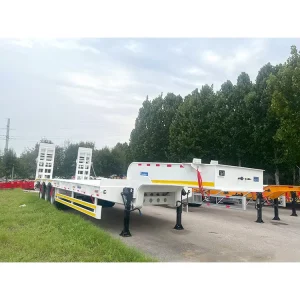 Semi Trailer New Lowbed Trailer 3axle 4axle Good Quality