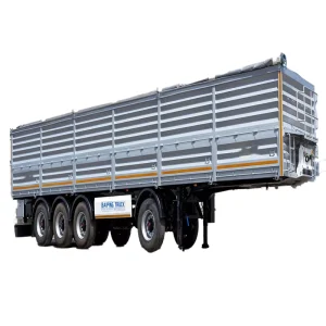 Semi Trailer Side Wall Cargo Flatbed Utility Trailer