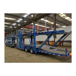 Semi Trailer Steel 8-16 Cars Carrier Capacity Customizable Size Trailer with 12r22.5 Tires