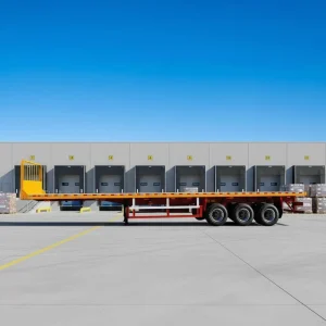 Semi Trailer Truck Tractor Cargo Truck Flatbed Semi Trailer 3 Axle 40 Feet Flatbed Trailer