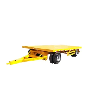 Semi-utility Flatbed Trailer 2 Axles Full Trailer For Sale