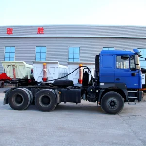 Shaanxi Delong F3000 6X4 Left Steering Eight-Wheel Diesel Tractor Rear Cargo Transport Trailer Heavy-Duty Air Suspension