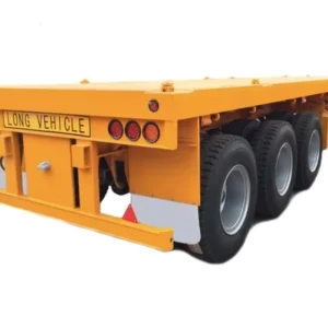 Shipping 20 40 Feet Container Trailer 3 Axle Flat Bed Truck Semi Trailer for Sale