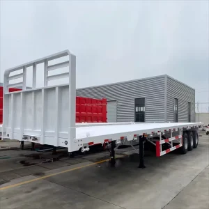 Shipping 20ft 40ft 50ft 53ft 40 Feet 2 3 4 5 Axles Flatbed Flat Bed Semi Truck Trailers