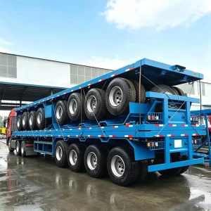 Shipping Container 40ft 50 Ton Flatbed Semi Trailer