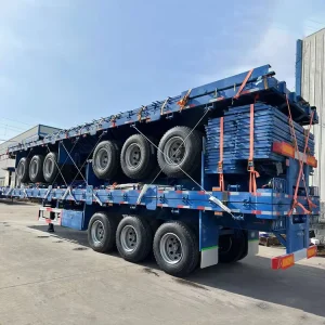 Shipping Container 40ft 60ton Flatbed Trailers Truck Trailers Led Exhibition Wall Mobile 3×5 Truck Trailer 3×13 Tons Capacity