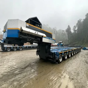 Shiyun Goldhofer PST E Compatible Heavy Duty Hydraulic Modular Trailer for Bridge Transformer Transport with Gooseneck