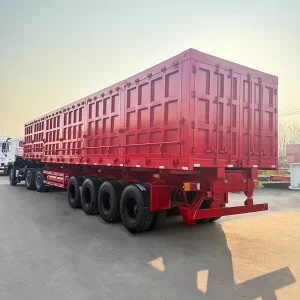 Side Discharge Semi Trailer with Dual Side Unloading Factory Direct Sales