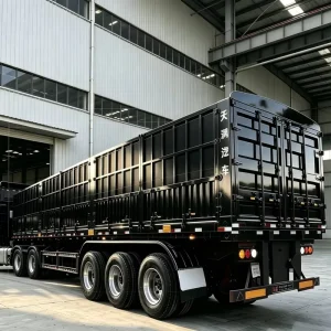 Side Wall Fence Trailer Customized with Air Suspension Transport Trailer