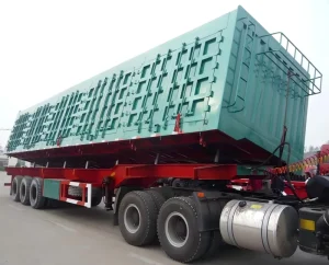 Side Wall Steel Tipper Hydraulic Dump Semi Trailer Truck Trailer for Sand Stone Bulk Cargo with 3 Axle 100 Ton