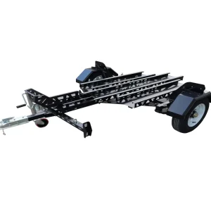 Single Rail Folding Motorcycle and ATV Trailer Aluminium with Galvanized Surface Finish Car Trailer