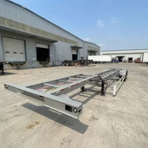 Skeleton Container Semi Trailer 2/3/4 Axles 30-50t Capacity Steel Customizable Size for Long-haul Transportation