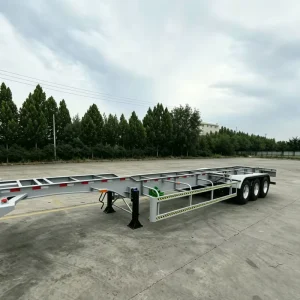 Skeleton Semi trailer of 20ft 40T Customized Container Transport Skeleton Trailer