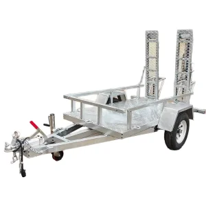 Small 1 Ton Excavator and ATV Off Road Vehicle Transport Trailer for Cargo & Utility Use