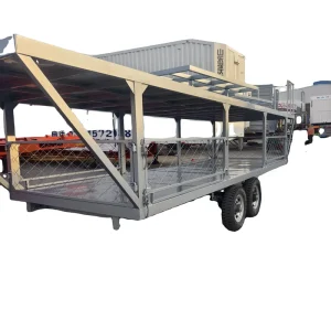 Small 3 Axle Semi Trailer for Car Transportation Steel Material