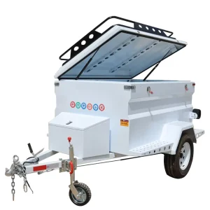 Small Car Trailer Transporter 750kg Payload 1700x1300x400mm Galvanized Custom Service No Brake Tare Weight 380kg
