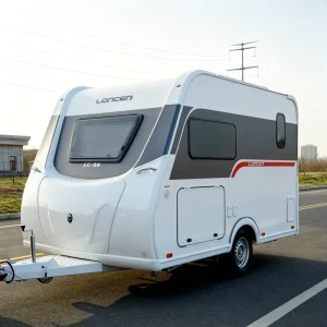 Small Eco friendly Material Family Travel Camper Trailer for Car Van Outdoor Use 1001-2000kg Payload 5350mm Length