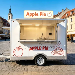 Small Food Truck Trailer Coffee Burger Food Trailer Cart BBQ Commercial Vintage Restaurant Food Truck Van for Sale USA