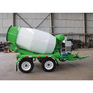 Small Hydraulic Concrete Mixer Forward Reverse Mixing Sand Ash Drum Mixing Tank Trailer